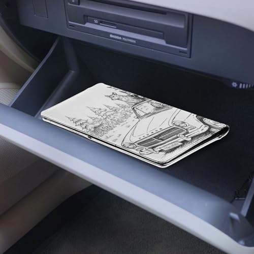 Organizador para carro de cuero miniatura 7
