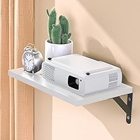 Projector Shelf,Projector Wall Mount Floating Shelf Projector Standprojector Rack Holderprojector Mountrouter Shelf Storage Box Modem Cable Box Playstation Shelf By Wood