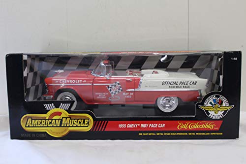 ERTL #7124 American Muscle 1955 Chevy Indy Pace Car 1/18 Scale Diecast