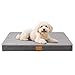 Patas Lague 犬 ベッド ペット 犬用ベッド 柔らか 防水 洗える 小型犬 中型犬 ペットベッド 猫 クッション 高反発 取り外せるカバー 滑り止め 通気性 51cm*28cm グレー