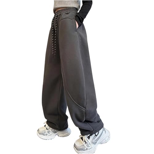 Wide Leg Sweatpants for Boys Girls Baggy Casual Kids Sweat Pants with Pockets Trendy Athletic Grunge Clothes
