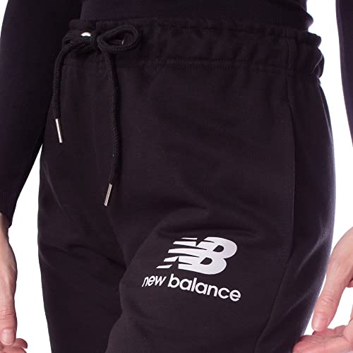 Calça Moletom Jogger, New Balance, Feminino, P, Preto
