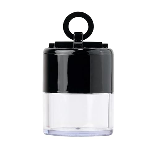 化粧パフボクサー化粧補充容器鏡付き透明スポンジパフケース旅行携帯パフ化粧パフスポンジ小分け容器(4個) (マッシュルームパウダーボックス)