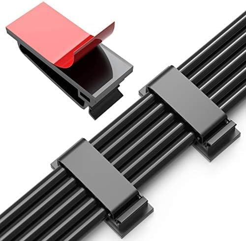 COINCE 10pcs Cable Clips with Strong Self-Adhesive,Multipurpose Wire Clamps for Cable Management and Cable Runs, TV PC Wire Holder Sticky Tidy Cord,Cable and Wire Clips (1) (B0CW9T725W) Amazon Price History, Amazon Price Tracker