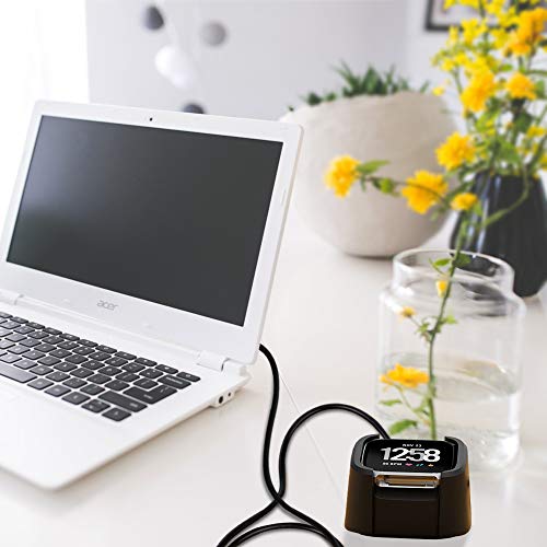 Kingacc Compatible For Versa Charger/Lite Edition/Special Edition, 1-Pack 3.3Ft Replacement Usb Charging Cable Cord Charger Cradle Dock Adapter For Versa Smart Watch [Not For Versa 2] #TOP6