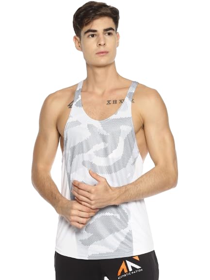 Printed Vest/Tank Top for Mens | Sports Wear Outfit (CRTWT-STR)-image-3