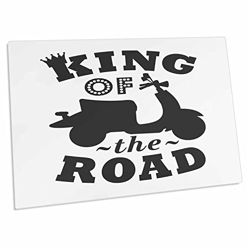 3dRose King of The Road - Scooter - Desk Pad