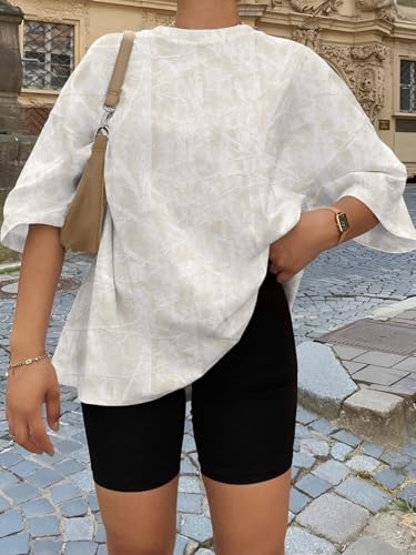 Image of Trendy Queen Womens Oversized T-Shirts Short Sleeves Workout Tops | Casual Summer Gym Tees Plus Size Fashion Clothes 2026