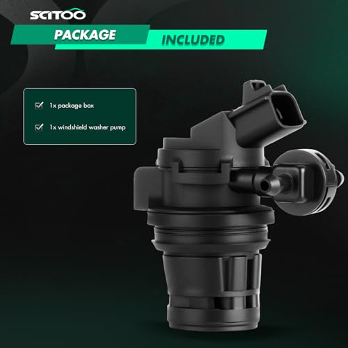 Image of SCITOO Windshield Washer Pump Replacement for Acura for RDX | Direct fit for 2007-2016 For Acura For RDX|2007-2016 For Honda For CR-V|Replaces OE 76846-TP6-C01|With Grommet