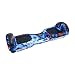 CRONY Smart Hoverboard self-balancing scooter with 250W Motor, 5-12KM/H Speed, 8-15KM Range, LED Wheel Lights, Bluetooth Speaker, Aluminum Frame, Max Load 100KG