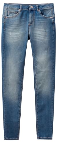 United Colors of Benetton Pantalone 4nf1574k5 Jeans, Denim 906, 35 Donna