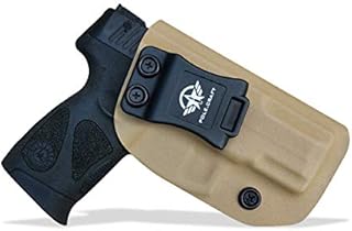 Taurus G2C Holster, Kydex IWB Holster for G2C Taurus Holster & Millennium PT111 G2 / PT140 Concealed Holster Taurus G2C 9mm - Kydex Holster Taurus PT111 G2C Concealed Carry Pistol Case (Tan, Right)