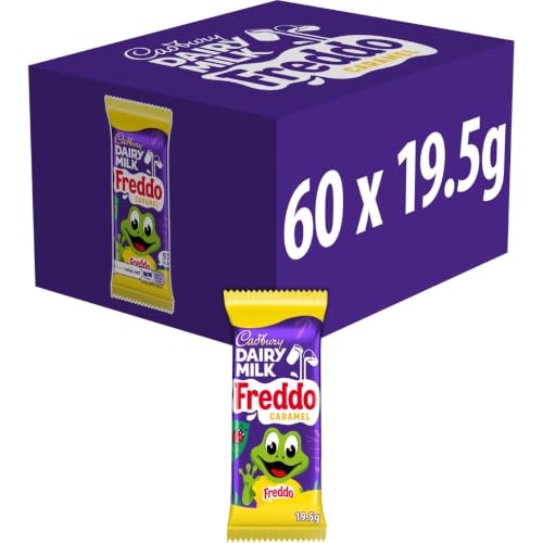 Cadbury Dairy Milk Freddo Caramel Chocolate Bar 19.5g (Pack of 60 Bars) - Milk Chocolate With Soft Caramel