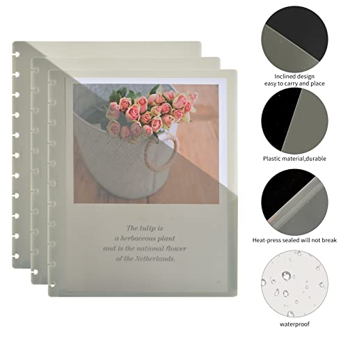 Carnet à disques gris idéal pour structurer vos réunions de bureau et projets - 4
