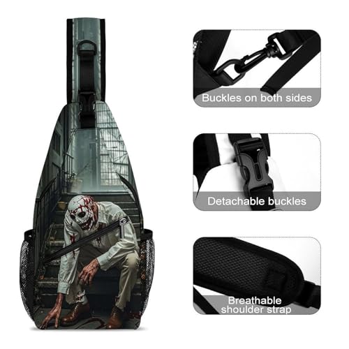 Bolso cruzado con diseño de Halloween para hombre y mujer miniatura 3