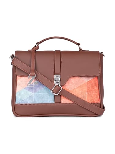 Image of ZOUK | Women's Vegan Leather | Stylish Handbag with Adjustable Strap, Top Handle |