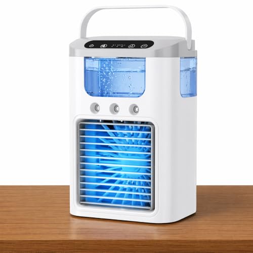 Elevea 𝟏𝟓-𝐘𝐞𝐚𝐫 𝐋𝐨𝐧𝐠-𝐋𝐢𝐟𝐞 𝐖𝐚𝐫𝐫𝐚𝐧𝐭𝐲 Mini Air Cooler with Mist Spray...