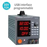 [Lista de Hanmer HM305P Programación de la fuente de alimentación regulable de CC]: Salidas ajustables: 0-30V y 0-5A Controles variables para las salidas de corriente y de voltaje, fuente de alimentación universal; interruptor de desconexión único ON / OFF; Teclado de bloqueo de una tecla para evitar el mal uso,combinado con fuente de alimentación ordinaria, fuente de alimentación de control digital, fuente de alimentación controlada por programa,fuente de alimentación programable como una sola.