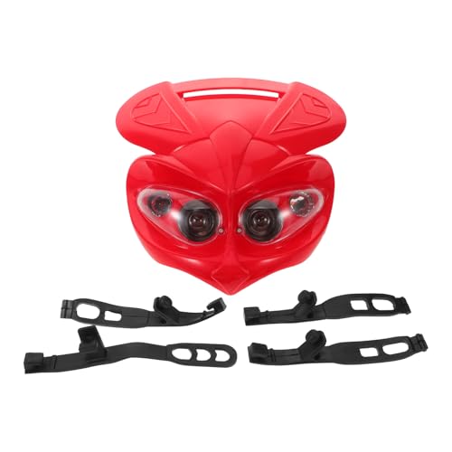 Support de phare moto rouge tout-terrain kit éclairage moto antichoc étanche
