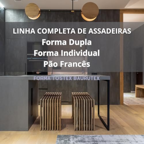 Sanduicheira Assadeira Tostex Baurutex Alumínio Fundido | Kit Pão de Forma e Pão Francês | Artplast