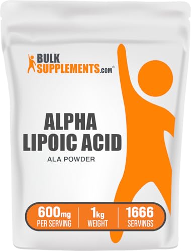 BulkSupplements.com Alpha Lipoic Acid Powder - ALA Supplement, Alpha Lipoic ...