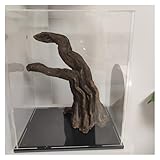 WDJBPSH Vitrina expositora para Colecciones Claro Cajas de Acrilico para Coleccionables/Sombreros/Trofeos/Coches Juguetes, a Prueba Polvo e Impermeabilización(L35xW25xH25cm/14x10x10)