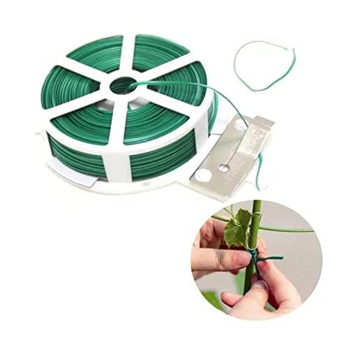 EXALT® Premium Plant Twist Tie - 50 Meters, 0.45mm Diameter - Ideal for Gardening, Plant Support, and Organization