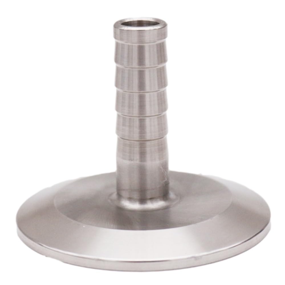 2" Tri Clamp X 1/2"(12.7mm) Hose Barb 64mm OD Sanitary 304 Stainless Steel Homebrew Beer & Craft Hardware