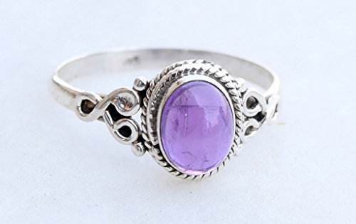 Avicrafts Amethyst Stone Ring 925 Sterling Silver Statement Ring For Women Handmade Rings Gemstone Christmas Promise Ring Size US 10 Gift For Her3