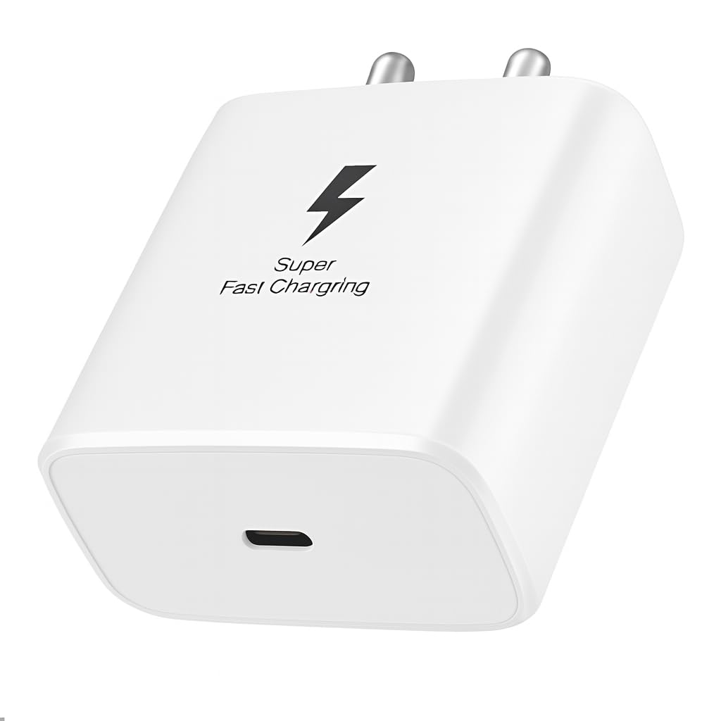 Samsung 45W USB-C Super Fast Charging Adapter for Galaxy S25 Ultra/Edge/FE, S24 Ultra/Edge/FE, S23, Z Fold 7/6/5/4, Z Flip 7/6/5/4, Galaxy A56/A36, M55/M17/M07 & More | Only Adapter (White)-image-46
