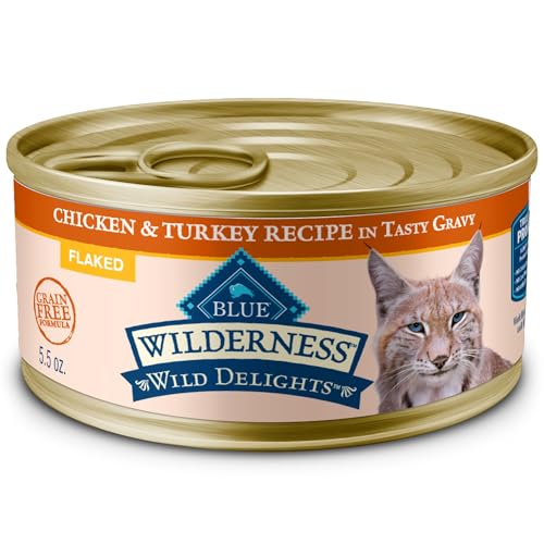Image of Blue Buffalo Wilderness Chicken & Turkey Adult Wet Cat Food, 5.5 oz, 24 ct