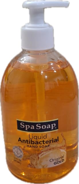 Spa Soap- 64 Fl oz refill- 16 Fl oz dispenser (2 pack) (Liquid Gold)