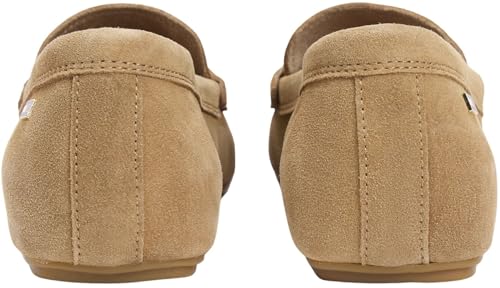 Tommy Hilfiger Flâneur en Daim Souple pour Femme Flag Fw0Fw08558 Chaussures conductrices Kaki (Toile Safari), Pointure 39