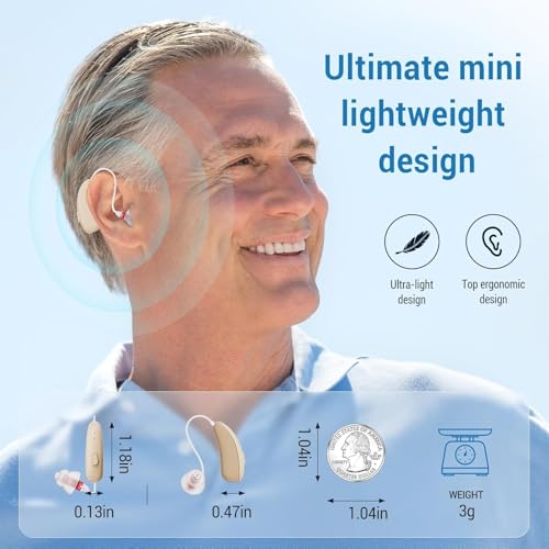 Flaygo Rechargeable Hearing Aids for Seniors Hearing Loss, Upgraded 16-Channel OTC Hearing Aid with Intelligent Noise Cancelling for Adults, Micro Invisible, Digital signal, Ultra-clear Sound Quality - Thumbnail 5