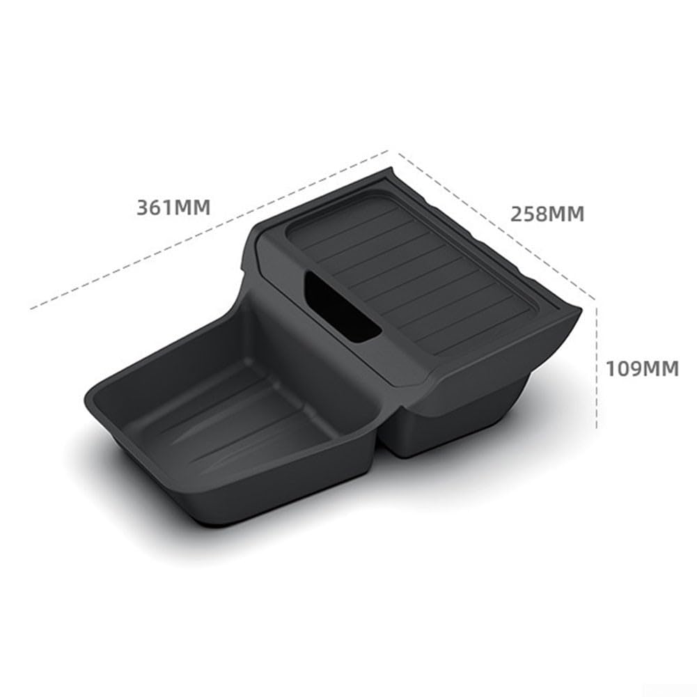 Scatola portaoggetti per auto per il 2025 per TESLA Modello Y Juniper TPE Console Centrale Organizer Accessori interni personalizzati Scomparti dedicati Installazione senza attrezzi