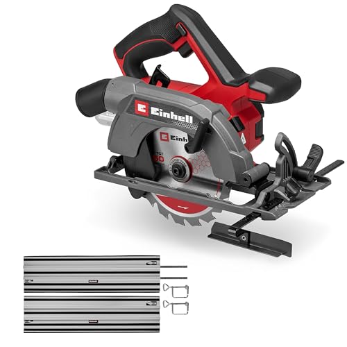 Einhell Akku-Handkreissäge TE-CS 18/150-2 Li - Solo Power X-Change (18 V, Ø 150 mm Sägeblatt, 49 mm Schnitttiefe, ohne Akku, inkl. Führungsschiene) Einhell Akku-Handkreissäge TE-CS 18/150-2 Li - Solo Power X-Change (18 V, Ø 150 mm Sägeblatt, 49 mm Schnitttiefe, ohne Akku, inkl. Führungsschiene)