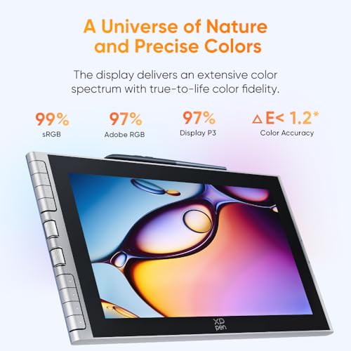 Image of XPPen Artist 12 3rd 11.9 inch Drawing Tablet with Screen - 16384 Pressure X4 Chip Stylus, 99% sRGB Pro Gamut with OSD, Full-Laminated Anti-Fingerprint Etched Glass, for Android PC Professional Art