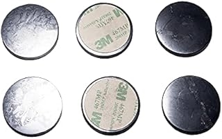 Shungite Sticker for Cell Phone Protection - Qty: 6 pcs Pack - Size: O 22 mm - from Real Shungite Stones Type II - Absorbing Fulleren Carbon C60