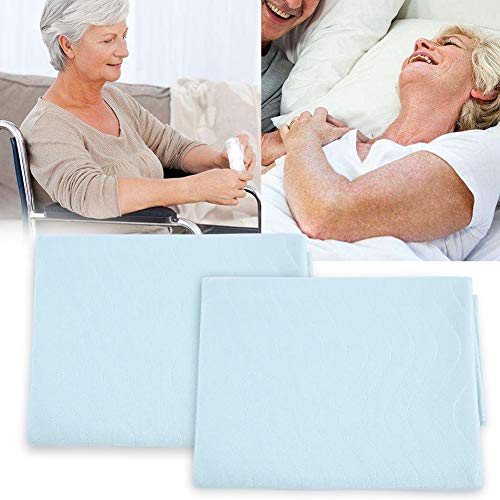 Alèse réutilisable lavable bleu vert 80x90cm pour lit et canapé