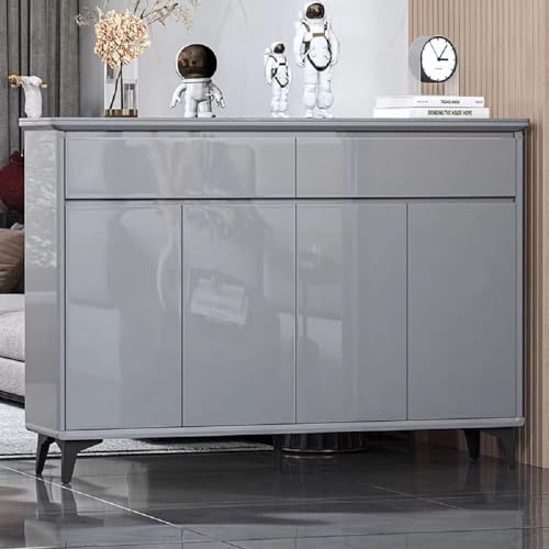 Image of Light Grey Peel and Stick Wallpaper Matte Self Adhesive Removable Wallpaper,Waterproof Kitchen Wallpaper Vinyl Contact Paper for Cabinet Furniture(24x200 Light Grey Glsy)