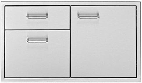 Delta Heat Door 2-Drawer Combo (DHDD362-B), 36-Inch