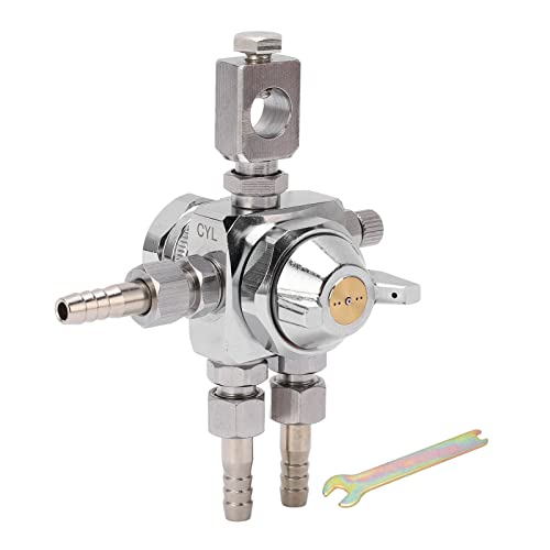 Automatic Spray Gun with Adjustable Pattern, Stainless Steel & Zinc Alloy Electroplated Body Oil Paint Sprayer Gravity Feed Spray Gun Kit for Industry 1mm/0.04in (1mm/0.04in)