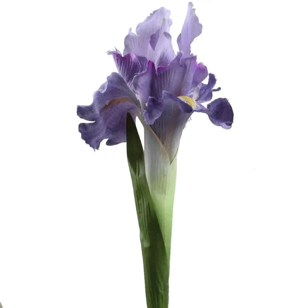 CVJdfhRE fake flowers， 5pcs White Iris Artificial Flower Decorative Fake Flowers Display Silk for Home Wedding Decoration(Purple)