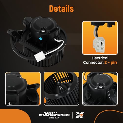 Image of maXpeedingrods HVAC Blower Motor with Fan Cage BM10143C for Chevy Silverado 1500 2019-2021 2500 HD 3500 HD 2020-2021, for GMC Sierra 1500 2500 HD 3500 HD 2020-2021, AC Heater Blower Motor # PM5084