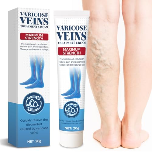 Bellisinno Varicose Veins Treatment for Legs, Varicose Veins Cream for Spider Veins, Relaxing Leg Cream Formula to Improve Circulation, Soothe Tired Legs and Reduce Heaviness