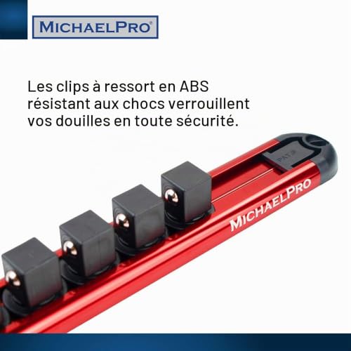 MichaelPro Set de douilles MP014001 pour clés et cliquets de serrage