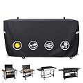 Utheer Grill Cover for Royal Gourmet 4/6/8 Burner Gas Grill & Griddle, Upgraded Full-Length Heavy-Duty 600D Waterproof Outdoor Cover, Fits PD4001/GB4000P /GD402/GB8000/GD401/GB8003/GB4001