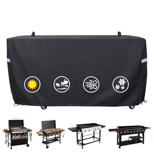 Utheer Grill Cover for Royal Gourmet 4/6/8 Burner Gas Grill & Griddle Upgraded Full-Length Heavy-Duty 600D Waterproof Outdoor Cover Fits PD4001/GB4000P /GD402/GB8000/GD401/GB8003/GB4001