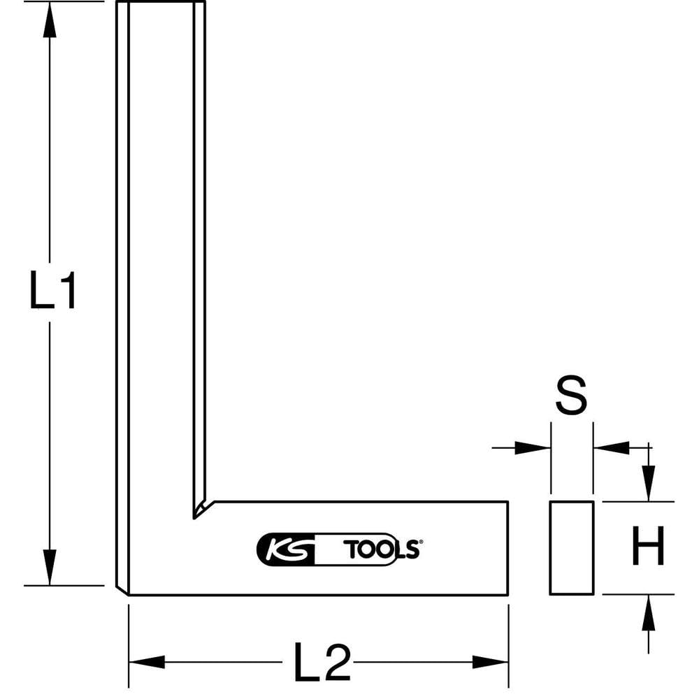KS Tools 300.0232 Square, 150mm, Clear, 150 mm - Image 4