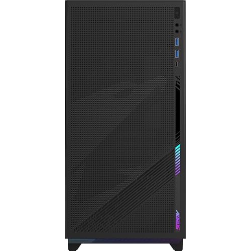 Gabinete Aorus C400 Glass Mid Tower - Negro miniatura 4